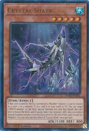 Crystal Shark (UR) (RA03-EN031) - Quarter Century Bonanza 1st Edition Quarter Century Bonanza Yugioh Single  Squirtle Squad Card Shop.