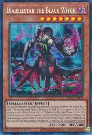Diabellstar the Black Witch (PCR) (RA03-EN032) - Quarter Century Bonanza 1st Edition Quarter Century Bonanza Yugioh Single  Squirtle Squad Card Shop.