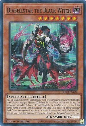 Diabellstar the Black Witch (RA03-EN032) - Quarter Century Bonanza 1st Edition Quarter Century Bonanza Yugioh Single  Squirtle Squad Card Shop.