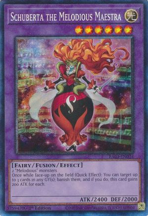 Schuberta the Melodious Maestra (PCR) (RA03-EN034) - Quarter Century Bonanza 1st Edition Quarter Century Bonanza Yugioh Single  Squirtle Squad Card Shop.