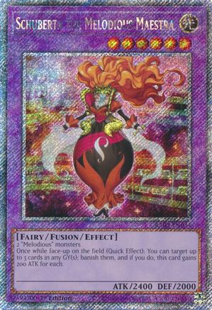 Schuberta the Melodious Maestra (Platinum Secret Rare) (RA03-EN034) - Quarter Century Bonanza 1st Edition Quarter Century Bonanza Yugioh Single  Squirtle Squad Card Shop.