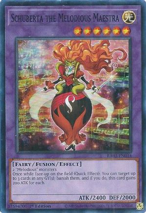 Schuberta the Melodious Maestra (RA03-EN034) - Quarter Century Bonanza 1st Edition Quarter Century Bonanza Yugioh Single  Squirtle Squad Card Shop.