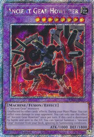 Ancient Gear Howitzer (Platinum Secret Rare) (RA03-EN035) - Quarter Century Bonanza 1st Edition Quarter Century Bonanza Yugioh Single  Squirtle Squad Card Shop.