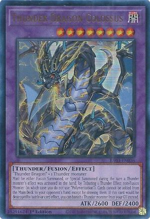 Thunder Dragon Colossus (UR) (RA03-EN036) - Quarter Century Bonanza 1st Edition Quarter Century Bonanza Yugioh Single  Squirtle Squad Card Shop.