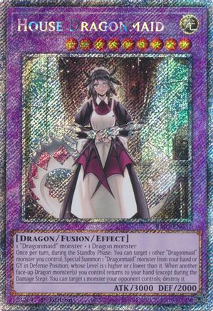 House Dragonmaid (Platinum Secret Rare) (RA03-EN037) - Quarter Century Bonanza 1st Edition Quarter Century Bonanza Yugioh Single  Squirtle Squad Card Shop.