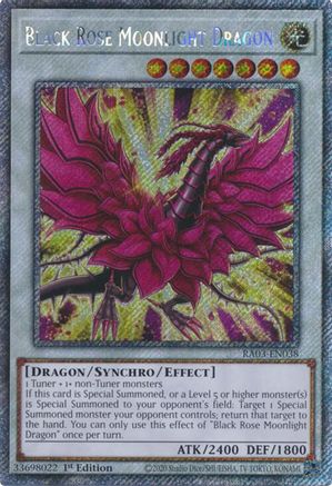 Black Rose Moonlight Dragon (Platinum Secret Rare) (RA03-EN038) - Quarter Century Bonanza 1st Edition Quarter Century Bonanza Yugioh Single  Squirtle Squad Card Shop.