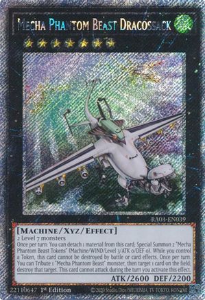 Mecha Phantom Beast Dracossack (Platinum Secret Rare) (RA03-EN039) - Quarter Century Bonanza 1st Edition Quarter Century Bonanza Yugioh Single  Squirtle Squad Card Shop.
