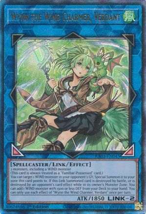 Wynn the Wind Charmer, Verdant (PUR) (RA03-EN045) - Quarter Century Bonanza 1st Edition Quarter Century Bonanza Yugioh Single  Squirtle Squad Card Shop.