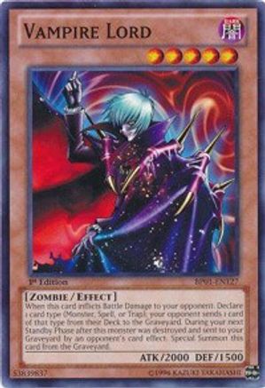 Vampire Lord (BP01-EN127) - Battle Pack: Epic Dawn Unlimited Battle Pack: Epic Dawn Yugioh Single  Squirtle Squad Card Shop.