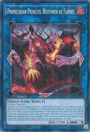Promethean Princess, Bestower of Flames (Secret Rare) (RA03-EN050) - Quarter Century Bonanza 1st Edition Quarter Century Bonanza Yugioh Single  Squirtle Squad Card Shop.