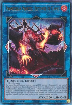 Promethean Princess, Bestower of Flames (PUR) (RA03-EN050) - Quarter Century Bonanza 1st Edition Quarter Century Bonanza Yugioh Single  Squirtle Squad Card Shop.