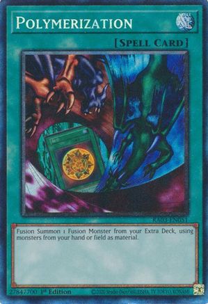 Polymerization (A) (Alternate Art) (PCR) (RA03-EN051) - Quarter Century Bonanza 1st Edition Quarter Century Bonanza Yugioh Single  Squirtle Squad Card Shop.
