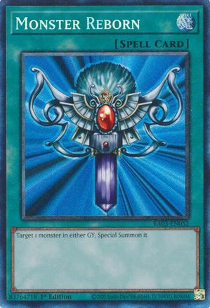 Monster Reborn (PCR) (RA03-EN052) - Quarter Century Bonanza 1st Edition Quarter Century Bonanza Yugioh Single  Squirtle Squad Card Shop.