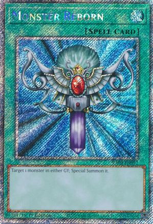 Monster Reborn (Platinum Secret Rare) (RA03-EN052) - Quarter Century Bonanza 1st Edition Quarter Century Bonanza Yugioh Single  Squirtle Squad Card Shop.