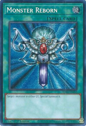 Monster Reborn (Secret Rare) (RA03-EN052) - Quarter Century Bonanza 1st Edition Quarter Century Bonanza Yugioh Single  Squirtle Squad Card Shop.