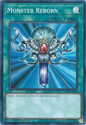 Monster Reborn (RA03-EN052) - Quarter Century Bonanza 1st Edition Quarter Century Bonanza Yugioh Single  Squirtle Squad Card Shop.