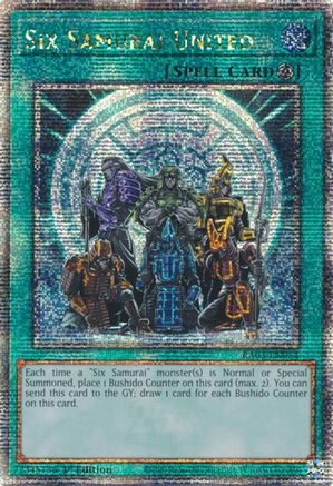 Six Samurai United (Quarter Century Secret Rare) (RA03-EN054) - Quarter Century Bonanza 1st Edition Quarter Century Bonanza Yugioh Single  Squirtle Squad Card Shop.