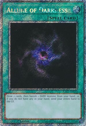 Allure of Darkness (Platinum Secret Rare) (RA03-EN055) - Quarter Century Bonanza 1st Edition Quarter Century Bonanza Yugioh Single  Squirtle Squad Card Shop.