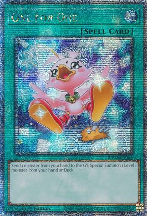 One for One (Alternate Art) (Quarter Century Secret Rare) (RA03-EN056) - Quarter Century Bonanza 1st Edition Quarter Century Bonanza Yugioh Single  Squirtle Squad Card Shop.
