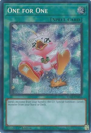One for One (Alternate Art) (Secret Rare) (RA03-EN056) - Quarter Century Bonanza 1st Edition Quarter Century Bonanza Yugioh Single  Squirtle Squad Card Shop.