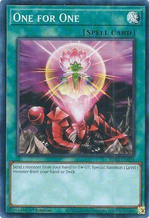 One for One (RA03-EN056) - Quarter Century Bonanza 1st Edition Quarter Century Bonanza Yugioh Single  Squirtle Squad Card Shop.