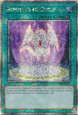 Summoning Curse (Quarter Century Secret Rare) (RA03-EN057) - Quarter Century Bonanza 1st Edition Quarter Century Bonanza Yugioh Single  Squirtle Squad Card Shop.