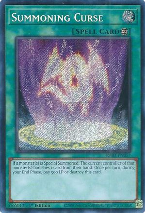 Summoning Curse (Secret Rare) (RA03-EN057) - Quarter Century Bonanza 1st Edition Quarter Century Bonanza Yugioh Single  Squirtle Squad Card Shop.