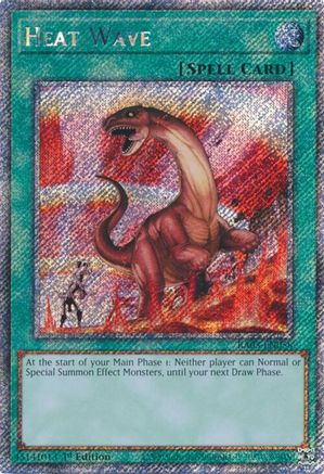 Heat Wave (Platinum Secret Rare) (RA03-EN058) - Quarter Century Bonanza 1st Edition Quarter Century Bonanza Yugioh Single  Squirtle Squad Card Shop.