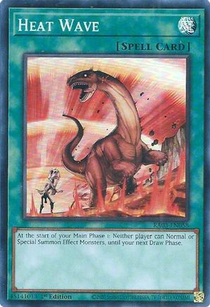 Heat Wave (RA03-EN058) - Quarter Century Bonanza 1st Edition Quarter Century Bonanza Yugioh Single  Squirtle Squad Card Shop.