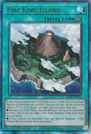 Fire King Island (PUR) (RA03-EN059) - Quarter Century Bonanza 1st Edition Quarter Century Bonanza Yugioh Single  Squirtle Squad Card Shop.