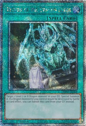Return of the Dragon Lords (Quarter Century Secret Rare) (RA03-EN060) - Quarter Century Bonanza 1st Edition Quarter Century Bonanza Yugioh Single  Squirtle Squad Card Shop.
