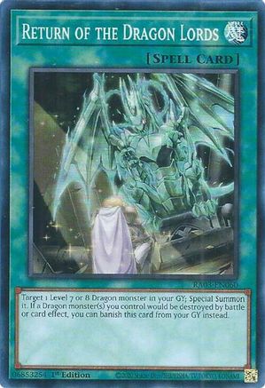 Return of the Dragon Lords (RA03-EN060) - Quarter Century Bonanza 1st Edition Quarter Century Bonanza Yugioh Single  Squirtle Squad Card Shop.