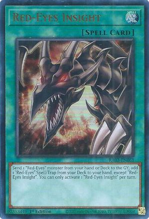 Red-Eyes Insight (UR) (RA03-EN061) - Quarter Century Bonanza 1st Edition Quarter Century Bonanza Yugioh Single  Squirtle Squad Card Shop.