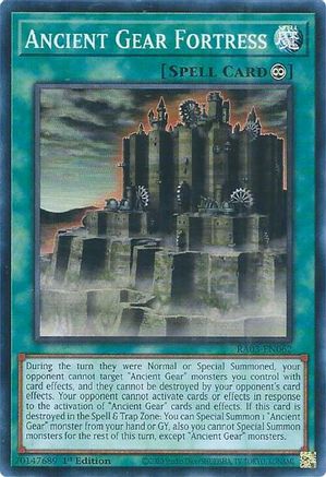 Ancient Gear Fortress (RA03-EN062) - Quarter Century Bonanza 1st Edition Quarter Century Bonanza Yugioh Single  Squirtle Squad Card Shop.