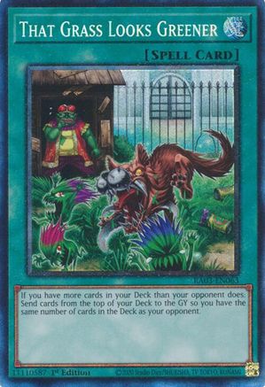 That Grass Looks Greener (PCR) (RA03-EN063) - Quarter Century Bonanza 1st Edition Quarter Century Bonanza Yugioh Single  Squirtle Squad Card Shop.