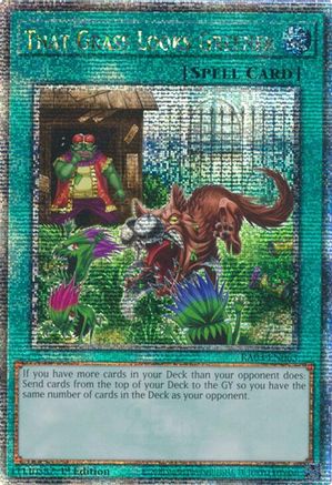 That Grass Looks Greener (Quarter Century Secret Rare) (RA03-EN063) - Quarter Century Bonanza 1st Edition Quarter Century Bonanza Yugioh Single  Squirtle Squad Card Shop.