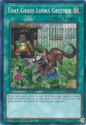 That Grass Looks Greener (Secret Rare) (RA03-EN063) - Quarter Century Bonanza 1st Edition Quarter Century Bonanza Yugioh Single  Squirtle Squad Card Shop.