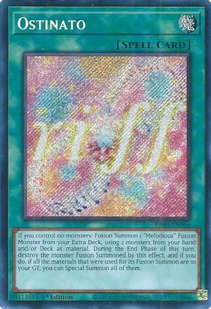 Ostinato (Secret Rare) (RA03-EN064) - Quarter Century Bonanza 1st Edition Quarter Century Bonanza Yugioh Single  Squirtle Squad Card Shop.
