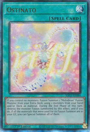 Ostinato (PUR) (RA03-EN064) - Quarter Century Bonanza 1st Edition Quarter Century Bonanza Yugioh Single  Squirtle Squad Card Shop.
