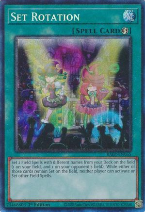 Set Rotation (PCR) (RA03-EN065) - Quarter Century Bonanza 1st Edition Quarter Century Bonanza Yugioh Single  Squirtle Squad Card Shop.