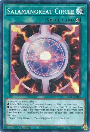 Salamangreat Circle (RA03-EN066) - Quarter Century Bonanza 1st Edition Quarter Century Bonanza Yugioh Single  Squirtle Squad Card Shop.
