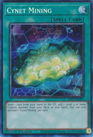 Cynet Mining (PCR) (RA03-EN067) - Quarter Century Bonanza 1st Edition Quarter Century Bonanza Yugioh Single  Squirtle Squad Card Shop.