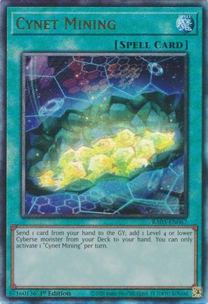 Cynet Mining (PUR) (RA03-EN067) - Quarter Century Bonanza 1st Edition Quarter Century Bonanza Yugioh Single  Squirtle Squad Card Shop.
