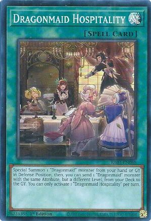 Dragonmaid Hospitality (RA03-EN068) - Quarter Century Bonanza 1st Edition Quarter Century Bonanza Yugioh Single  Squirtle Squad Card Shop.