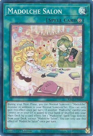 Madolche Salon (RA03-EN069) - Quarter Century Bonanza 1st Edition Quarter Century Bonanza Yugioh Single  Squirtle Squad Card Shop.