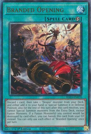 Branded Opening (PUR) (RA03-EN070) - Quarter Century Bonanza 1st Edition Quarter Century Bonanza Yugioh Single  Squirtle Squad Card Shop.