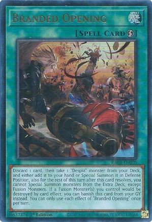 Branded Opening (UR) (RA03-EN070) - Quarter Century Bonanza 1st Edition Quarter Century Bonanza Yugioh Single  Squirtle Squad Card Shop.