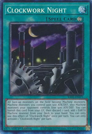 Clockwork Night (PCR) (RA03-EN071) - Quarter Century Bonanza 1st Edition Quarter Century Bonanza Yugioh Single  Squirtle Squad Card Shop.