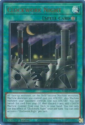 Clockwork Night (UR) (RA03-EN071) - Quarter Century Bonanza 1st Edition Quarter Century Bonanza Yugioh Single  Squirtle Squad Card Shop.