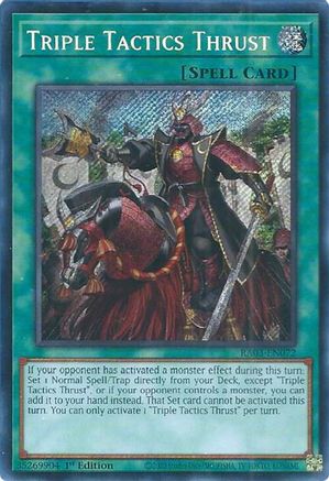 Triple Tactics Thrust (Secret Rare) (RA03-EN072) - Quarter Century Bonanza 1st Edition Quarter Century Bonanza Yugioh Single  Squirtle Squad Card Shop.